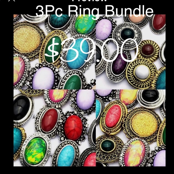 New Mystery Bundle Of Sterling Silver Rings - Picture 4 of 10